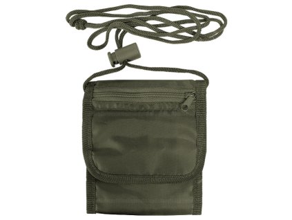Peněženka cestovatelská - na krk, zelená