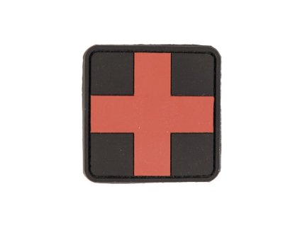 Nášivka Zdravotník 3D červený kříž