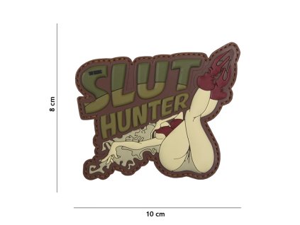 Nášivka SLUT HUNTER 3D (velcro)