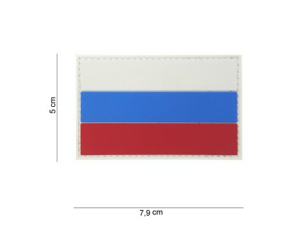 Nášivka vlajka RUSSIA 3D (velcro)