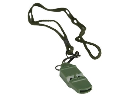 Píšťalka signální, odolná NO BALL, Oliv