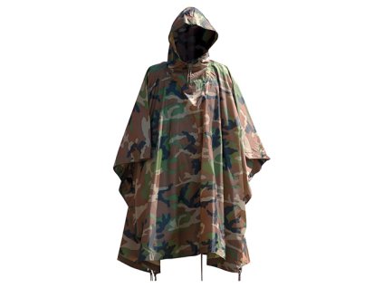 Pončo US ARMY WOODLAND camouflage
