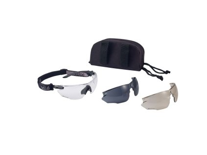 Brýle ochranné BOLLÉ COMBAT BLACK, 3 skla