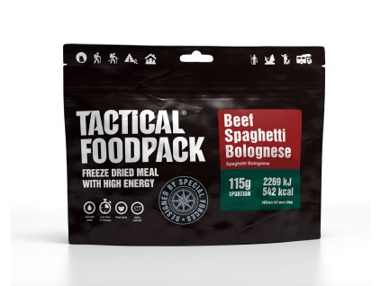 Špagety Bolognese s hovězím TACTICAL FOODPACK, lyofilizované