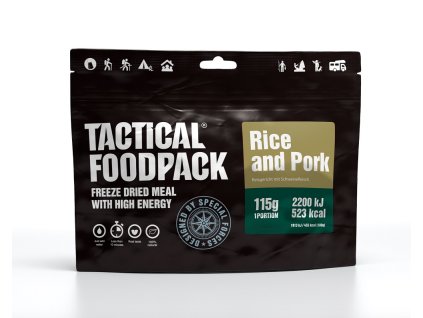 Rýže s vepřovým masem TACTICAL FOODPACK, Rice and Pork, lyofilizované