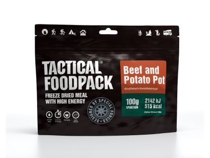 Hovězí a brambory TACTICAL FOODPACK, Beef and Potato Pot, lyofilizované