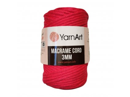 yarn art macrame cord 3mm cyklamenova jasna 803