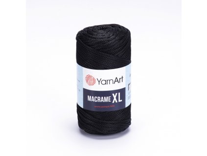 YARNART MACRAME XL 148 cierna