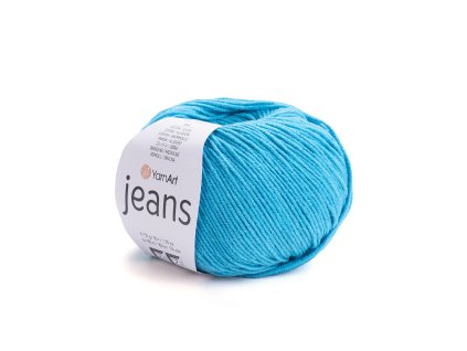 YARNART JEANS tyrkysová 55
