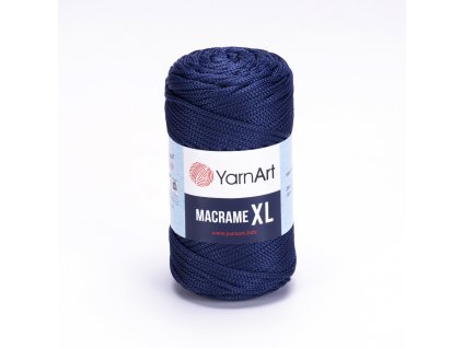YARNART MACRAME XL 162 modra tmava