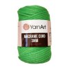 yarn art macrame cord 3mm neonovo zelena 802