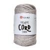 yarn art macrame cord 3mm sivá 756
