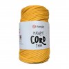 yarn art macrame cord 3mm žltá sýta 764
