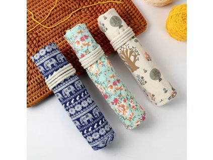 Sada oboustranných jehlic 50 ks v textilním pouzdře