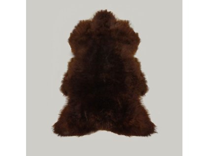 Ovčí kůže hnědá - nízká srst