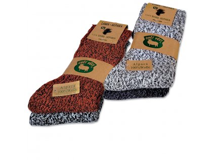 ponozky lama alpaka pánské s volným lemem