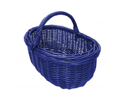 Proutěný košík modrý - 633