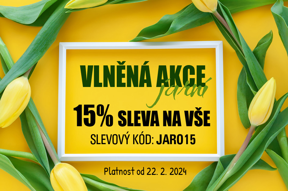 Vlněná akce - 15 sleva na vše