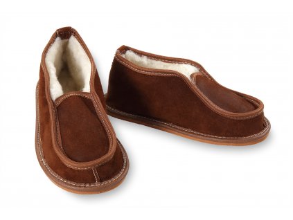 papuče kožené s patou (2)