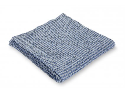 Jemný waflový ručník, modrý