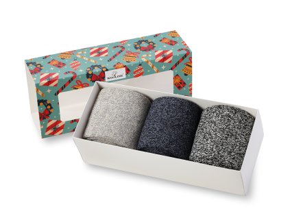 sada vlněných ponožek