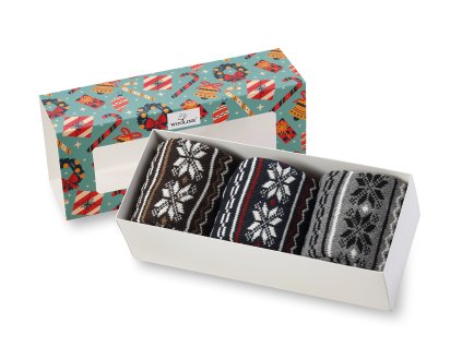 sada ponožek s norskými motivy