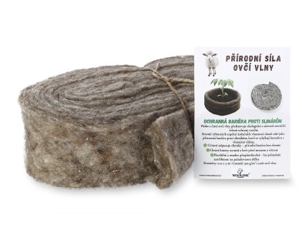 vlněný mulč proti slimákům