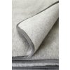 Jednostranná deka, australian merino 220x200 cm 600g šedá (4)