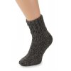 Ručně pletené ponožky 100% ovčí vlna černé (2)