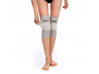 bandáž na koleno, elastická sivá (2)