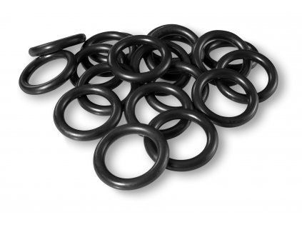 kroužky na záclony černé
