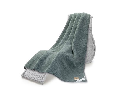 3403 6 Vlněná Merino deka Thumbled zelená (5)