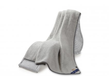 Jednostranná deka, australian merino 220x200 cm 600g šedá (5)