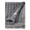 Baránková deka tmavo šedá