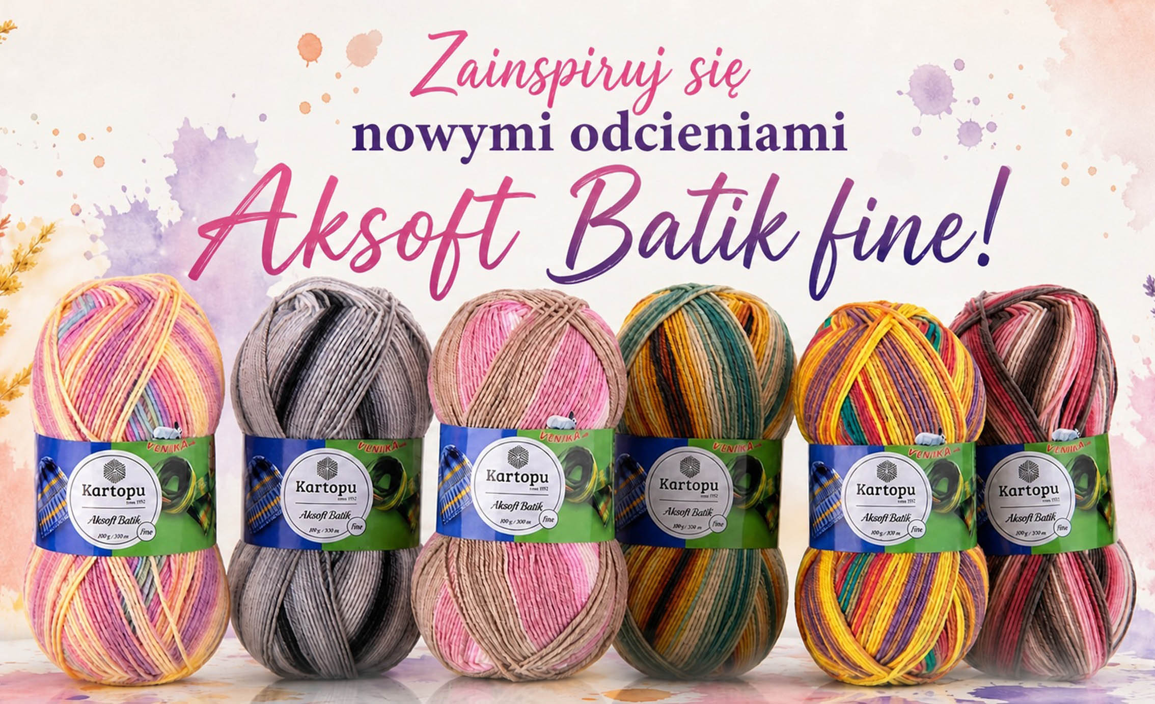 Aksoft Batik cienka włóczka