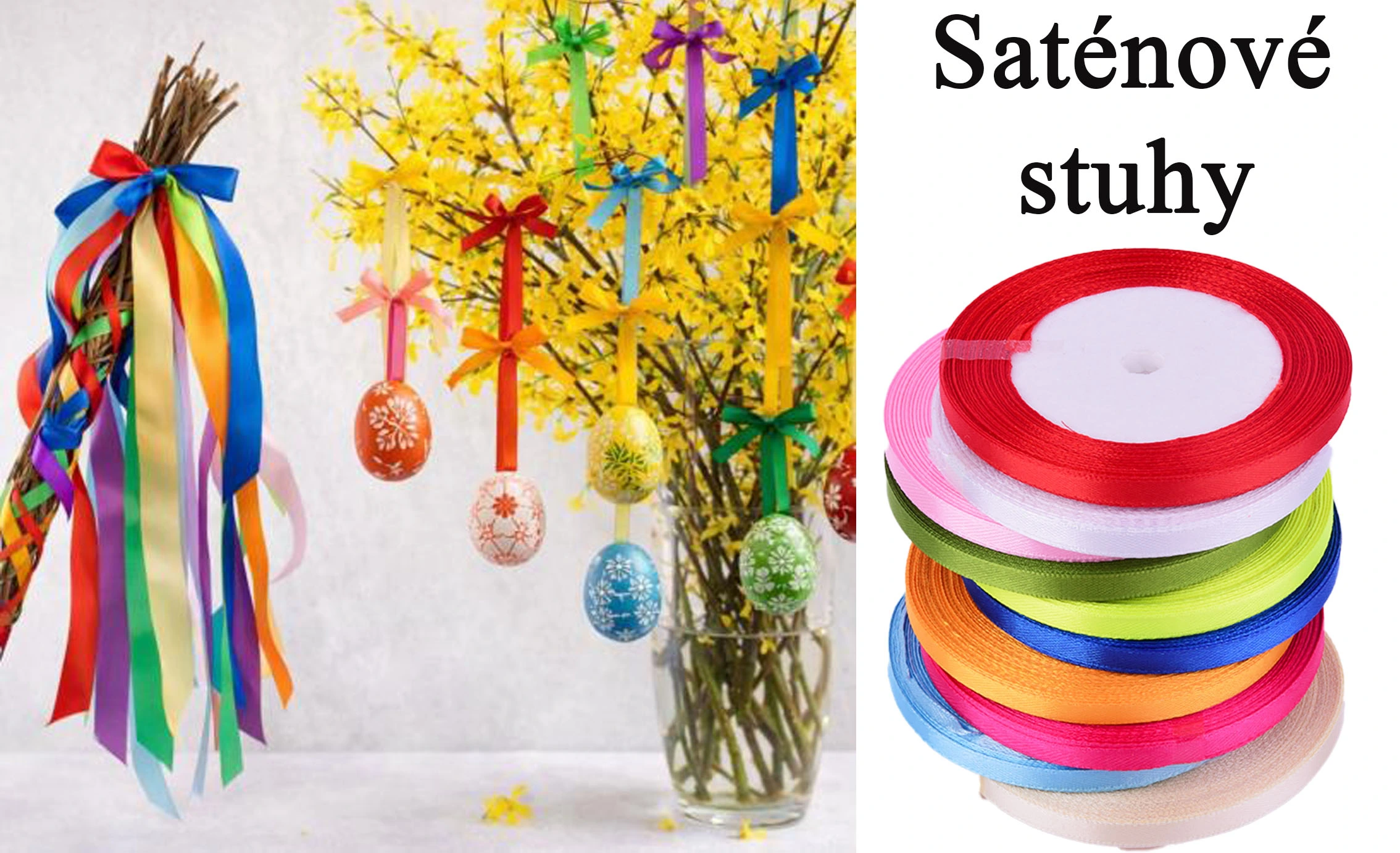 Saténové stuhy