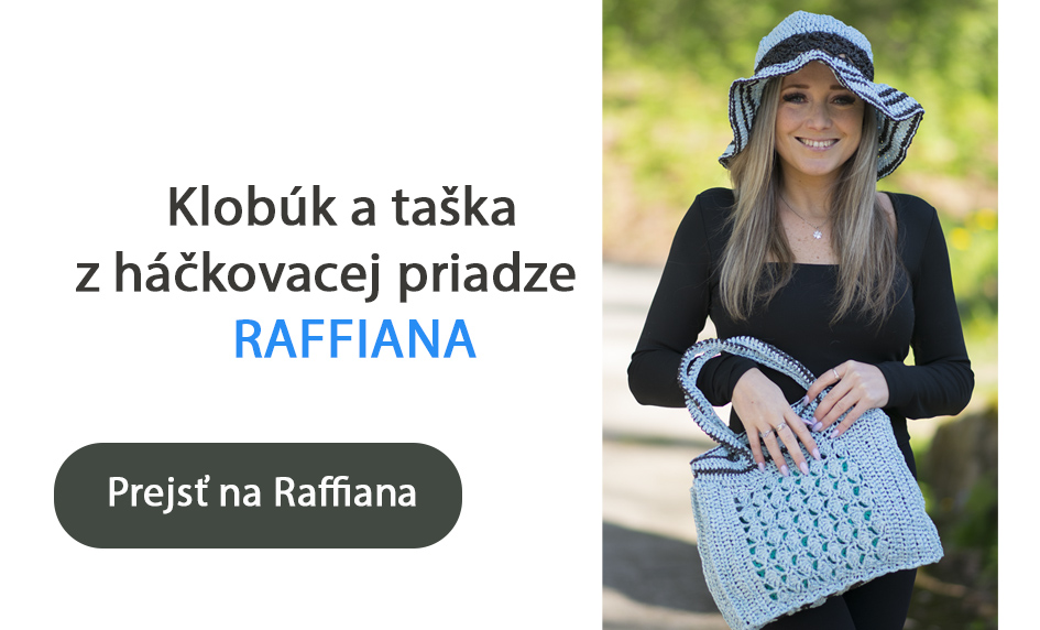 Klobúk a taška Raffiana