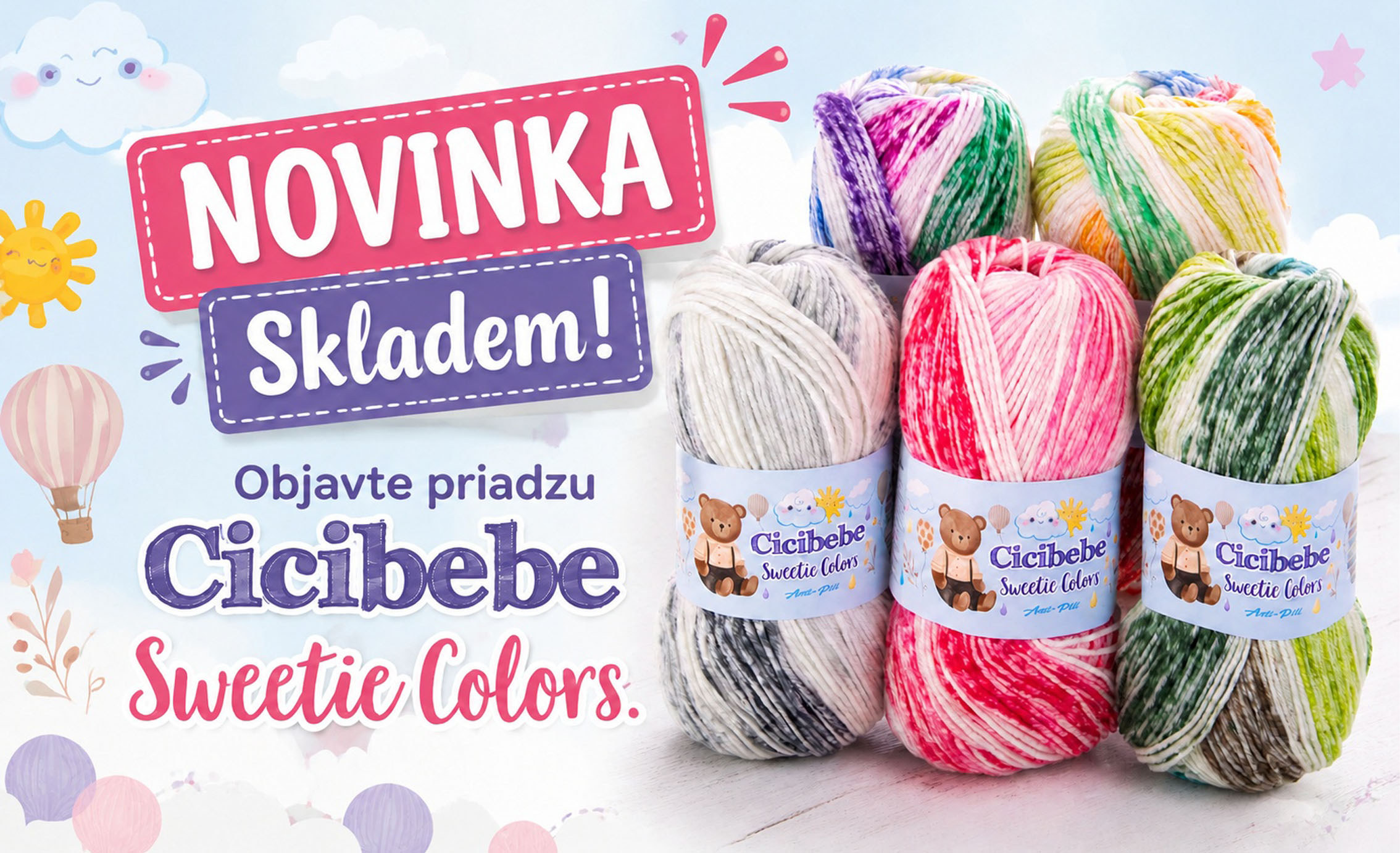 Priadze Cicibebe Sweetie Colors