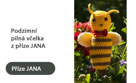 Háčkovaná včelka Jana
