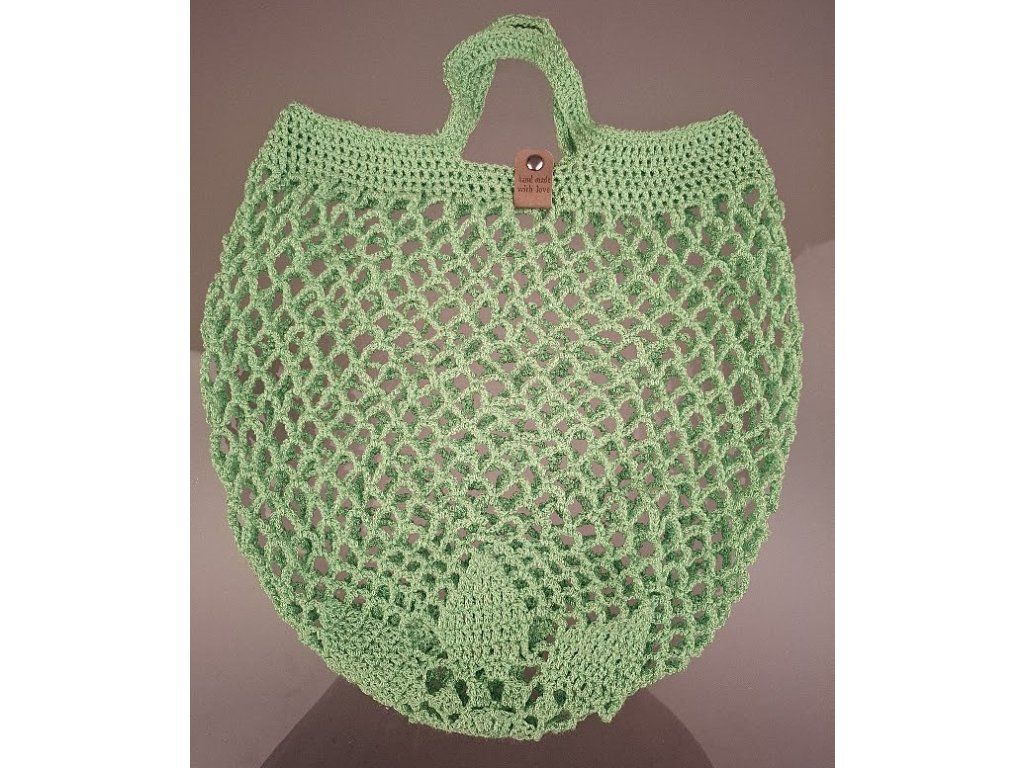 Crocheted fishnet colored