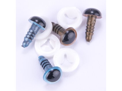 Očička 10 mm metalický vzhled 1