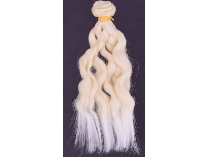 Vlasy pro panenky 15 cm vlnité s rovným koncem 1