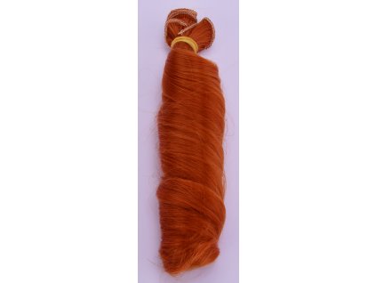 Vlasy pro panenky 15 cm vlnité stočené