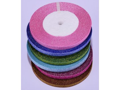 Stuha lurexová 23 m, šíře 6 mm 1