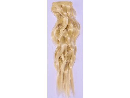 Vlasy pro panenky 25 cm vlnité s rovným koncem