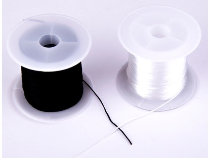 Elastické vlákno ploché k navlékání korálků 1mm/10m
