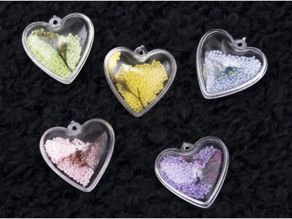 Dekorace srdce 30x30 mm 1