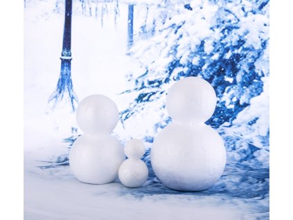 Polystyrene snowman 6,7x11,5cm
