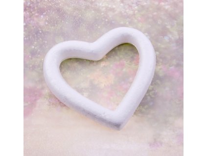 Polystyrene heart 10,5 x 11,5cm