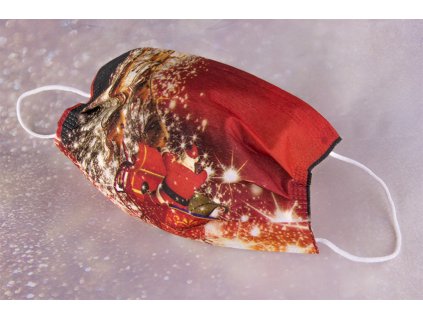 Surgical mask christmas motif